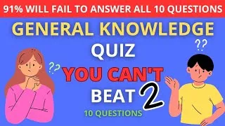 Thumbnail: 91% Of People Will Probably Fail This General Knowledge Quiz #viral #quiz #quiztime