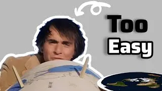 Thumbnail: Proving the Earth ISN'T FLAT with TWO STICKS | Carl Sagan