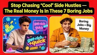 Thumbnail: Stop Chasing "Cool" Side Hustles - The Real Money Is In These 7 Boring Jobs