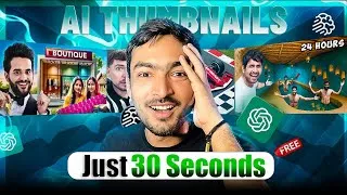 Thumbnail: Viral YouTube Thumbnails in 30 Seconds! 🔥 No Software, No Skills Needed 😱