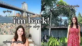Thumbnail: I’m Back! | Where I’ve Been & My First NYC Vlog in 3 Months