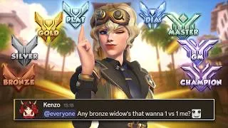 Thumbnail: I Challenged a Widowmaker in Every Rank in Overwatch