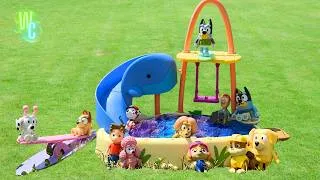 Thumbnail: Paw Patrol Pool Party With Bluey! 🐶 Water Slide Rescue