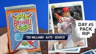 Thumbnail: Upper Deck Ted Williams Auto Search Ripping Baseball Card Pack til We hit AUTOGRAPH Vintage Junk Wax
