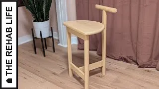Thumbnail: The Scandinavian Bar Stool (counter-height) - Easy DIY Project!