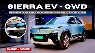 Thumbnail: 2026 TATA SIERRA EV QWD HONEST REVIEW ❤️ TOP MODEL EMPOWERED | RANGE - 665KM 😍 
