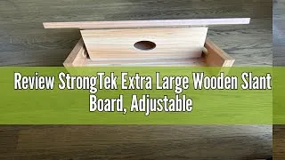 Thumbnail: Review StrongTek Extra Large Wooden Slant Board, Adjustable Incline Board and Calf Stretcher
