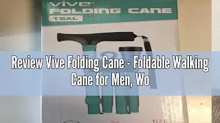 Thumbnail: Review Vive Folding Cane - Foldable Walking Cane for Men, Women - Fold-up, Collapsible, Lightweight