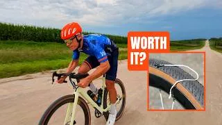 Thumbnail: My Gravel Worlds test: string spokes + aero rims & science chat