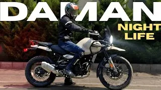 Thumbnail: Daman Nightlife on Himalayan 450 | Cleanest Beach City I Visited👌