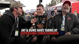 Thumbnail: Jay and Dunc have yarns at Supercars Christchurch!