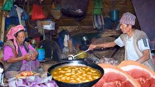 Thumbnail: Real Mountain Village Life in Nepal | Couple’s Daily Struggle & Traditional Pork Curry