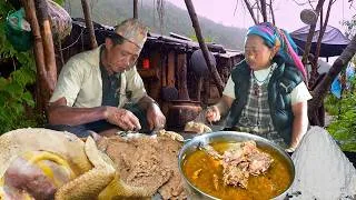 Thumbnail: Traditional Sergam Making | Organic Chicken Curry & Wheat Dhido | Village Life Nepal