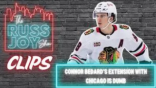 Thumbnail: Connor Bedard's Extension With Chicago Is Dumb | NHL Clips | The Russ Joy Show