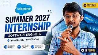 Thumbnail: Salesforce Software Engineer Internship 2027 🔥 | Class of 2028 | Eligibility, Skills & How to Apply