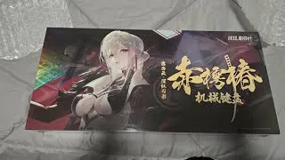Thumbnail: Alpha crimson weave Tsubaki mechanical keyboard unboxing | Punishing gray raven