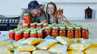 Thumbnail: Preserving 200+ Lbs of Food Before It Spoils! (Giant Homestead Harvest)