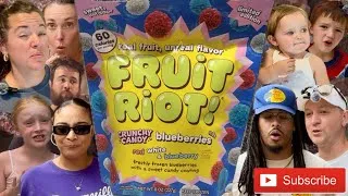 Thumbnail: FRUIT RIOT! | CRUNCHY CANDY | blueberries | Taste Test & Review - Limited Edition!