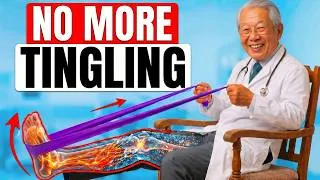 Thumbnail: Neuropathy, Tingling, Numb Feet? These 4 Chair Exercises Change EVERYTHING | Japan's Oldest Doctor