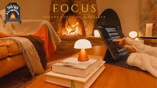 Thumbnail: 3-Hour Study With Me by the Fireplace 🔥| 50-10 Pomodoro Timer, Fireplace Ambience & Relaxing Breaks