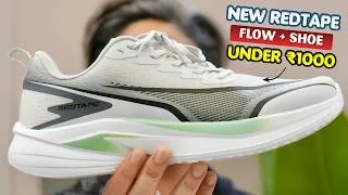 Thumbnail: Under ₹1000?! NEW Red Tape Flow+ Running Shoes (RSO4651A) — First Look & Review! 🔥