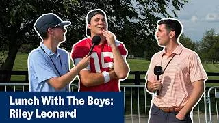 Thumbnail: Colts QB Riley Leonard Picks the Best Golfers in the NFL & His Favorite Fruit | Lunch with The Boys