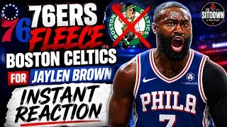Thumbnail: 76ERS STEAL JAYLEN BROWN?! 😱 Instant Reaction to the Blockbuster Celtics Trade