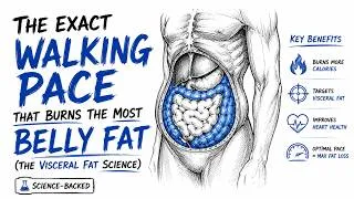 Thumbnail: Why Slow Walking Burns More Belly Fat Than Running | Counterintuitive Science