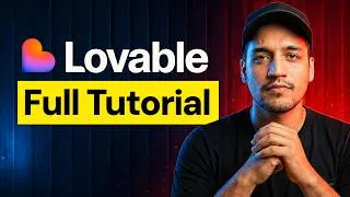 Thumbnail: Build & Launch a Website with Lovable AI for FREE (No Coding) - Full Tutorial in Hindi