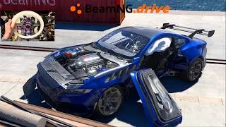 Thumbnail: BeamNG Hyper Realistic MOD - Crashing My S650 Mustang Deploying Airbags!