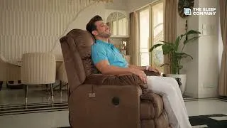 Thumbnail: Luxe Recliner Sofa by The Sleep Company | Arjun Bijlani