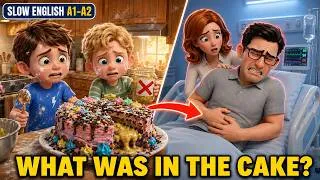 Thumbnail: How Caleb & Nolan Made A Cake That Sent Dad To The Hospital | Slow English (A1 - A2 Level)