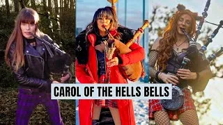 Thumbnail: Carol of the Hells Bells | Bagpipes meets AC/DC Rock - Goddesses of Bagpipes