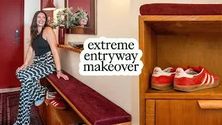 Thumbnail: How to decorate a small & awkward entryway | modern & functional