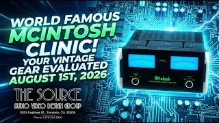Thumbnail: Vintage McIntosh Preamps & Amps Tested by Experts TSAV McIntosh Clinic August 1st, 2026 TSAV