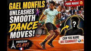 Thumbnail: Gael Monfils Unleashes Smooth Dance Moves On Parisian Clay!🕺 🤯🇫🇷 Can You Name the year & Teammate?🌍🔥