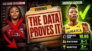 Thumbnail: Why Sha'Carri Richardson Will Never Beat Shericka Jackson (The Data Proves It)
