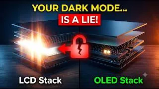 Thumbnail: Does Dark Mode ACTUALLY Save Battery? The LCD Trap