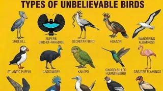 Thumbnail: Unbelievable Birds You Won’t Believe Exist 😱 | Top Rare & Unique Birds in the World