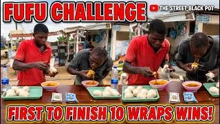 Thumbnail: EATING COMPETITION/ FUFU CHALLENGE / first to finish wins 100,000