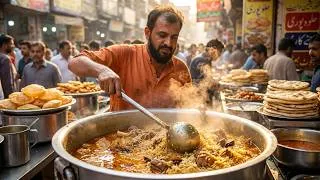 Thumbnail: USD $1 ONLY NON STOP PAKISTANI STREET FOOD | CHANAY, CHAWAL & SAAG PARATHA | STREET FOOD PAKISTAN
