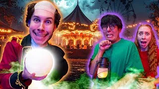 Thumbnail: We went to a HAUNTED CARNIVAL For 24 Hours!