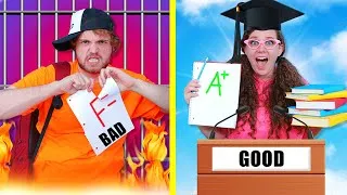 Thumbnail: FIRST DAY OF SCHOOL GOOD VS BAD STUDENT!