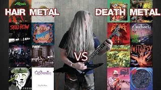 Thumbnail: 80s Hair Metal VS 80s Death Metal