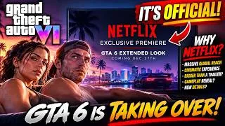 Thumbnail: ROCKSTAR JUST DROPPED A BOMBSHELL! GTA 6 Extended Look Coming to Netflix! 😱🔥