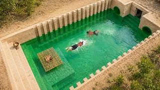Thumbnail: I Spent 2 Months Building a Secret Underground Tunnel with Twin Water Slide Luxury Pools | Real Life