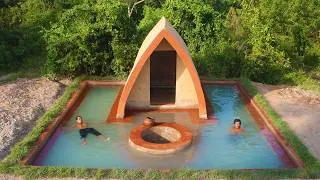 Thumbnail: 2 Man Dig Find Groundwater With Build Mud House and Swimming Pool
