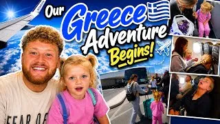 Thumbnail: Our Greece Adventure Begins! 🇬🇷✈️ | Family Holiday Vlog