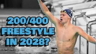 Thumbnail: Will Leon Marchand EXPAND his LA 2028 Lineup | The Swim Scribe Podcast