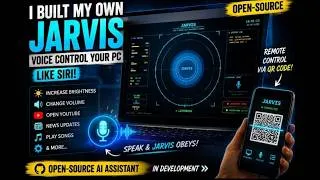 Thumbnail: I Built My Own Open-Source AI Assistant "Jarvis" | Voice-Control Your PC Like Siri!